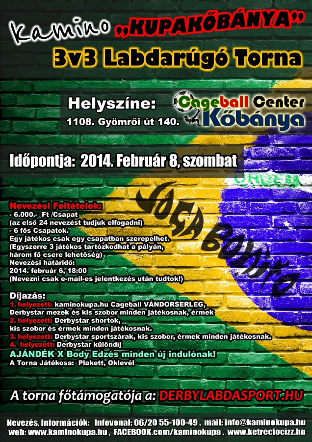 Kamino "kupakőbánya" Cageball Torna