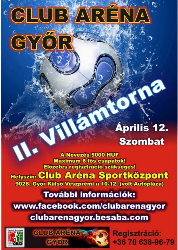 Club Aréna Győr II. Cageball Villámtorna